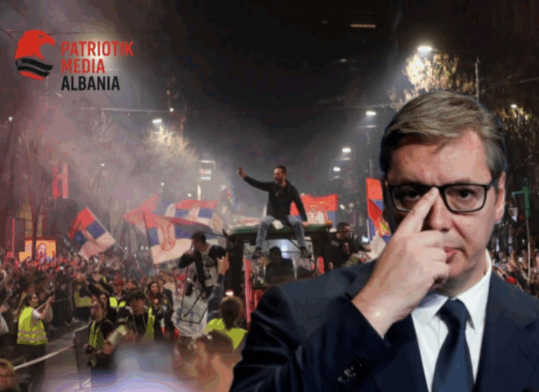 “Serbia në zjarr protestash – Vuçiç kërcënon popullin, mediat gjermane zbulojnë prapaskenat”…